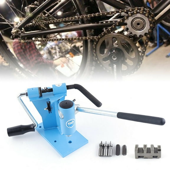 Chain Breaker and Chain Riveting Machine 2In1 Chain Breaker Chainsaw Bench Spinner Combo Professional Repair Tool Kits Archer Chainsaw Saw Chain Breaker Spinner Repair Tool Chain-Integrated Machine