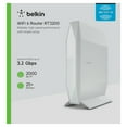 thumbnail image 5 of Belkin Dual Band AX3200 Wifi 6 Router, 3.2 Gbps, White (RT3200), 5 of 5
