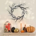 thumbnail image 4 of Fall Looped Dead Branch Design Twig Wreath for Living Room Bedroom Dining Room Halloween Fall Christmas Thanksgiving Decoration, 4 of 7
