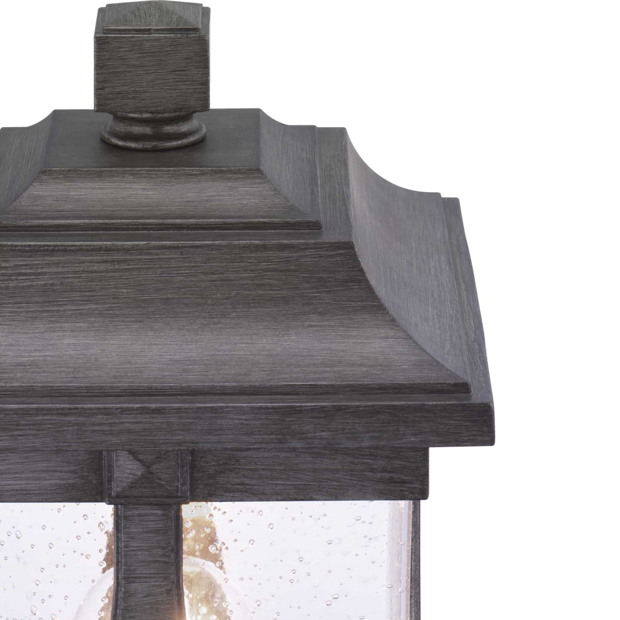 Progress Lighting, Abbott Collection, 1-Light Outdoor Post Lantern, Antique Bronze, Seeded Glass Shade