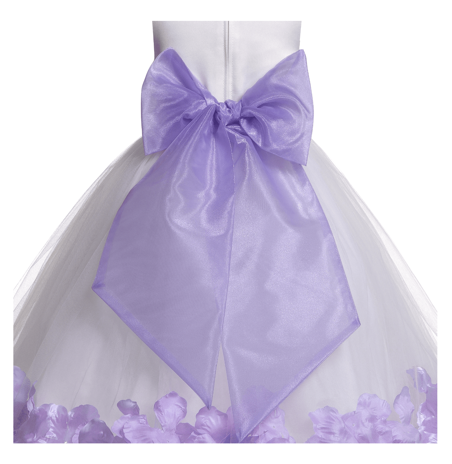 Lilac Organza Sash Wide Sash for Wedding Special Occasion Accessories