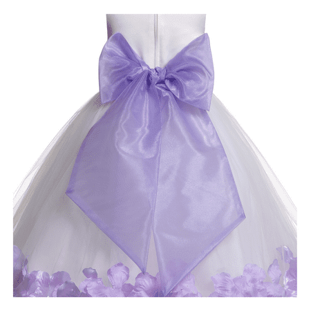 Lilac Organza Sash Wide Sash For Special Occasion Wedding