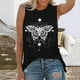 thumbnail image 2 of Camisetas sin mangas para mujer, chaleco fino de verano con estampado de margaritas y girasoles, chaleco sin mangas de manga corta, Jersey holgado informal, camisetas tipo túnica Fridja  qr1899, 2 of 6
