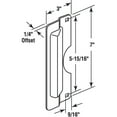 thumbnail image 2 of U 9500 |  Latch Shield, 3" x 7", Steel, Gray, 1/4" Offset, 5-15/16" HC, 2 of 4