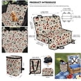 thumbnail image 6 of Pzuqiu Dog Paw Dog Car Seat Cover for Back Seat Scratch Proof Nonslip Seat Hammock with Dogs Bandanas Triangle Bib & Car Garbage Bag for SUV,Sedan,Minivan, 6 of 6