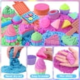 thumbnail image 3 of Kit de arena sensorial Golray de 0,9 kg con moldes de postre para niñas, 3 of 8