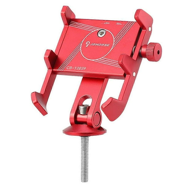 JOHORSE CB-12039 Bike Stem Mount Phone Holder Aluminum Alloy Anti-Shake Cycling Cellphone Bracket -
