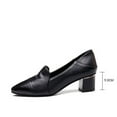 thumbnail image 6 of Summer Saving Clearance AXXD Pointed Toe Middle-Heels Thick Vintage Black Women Shoes Clearance Christmas Size 35(US:4.5), 6 of 7