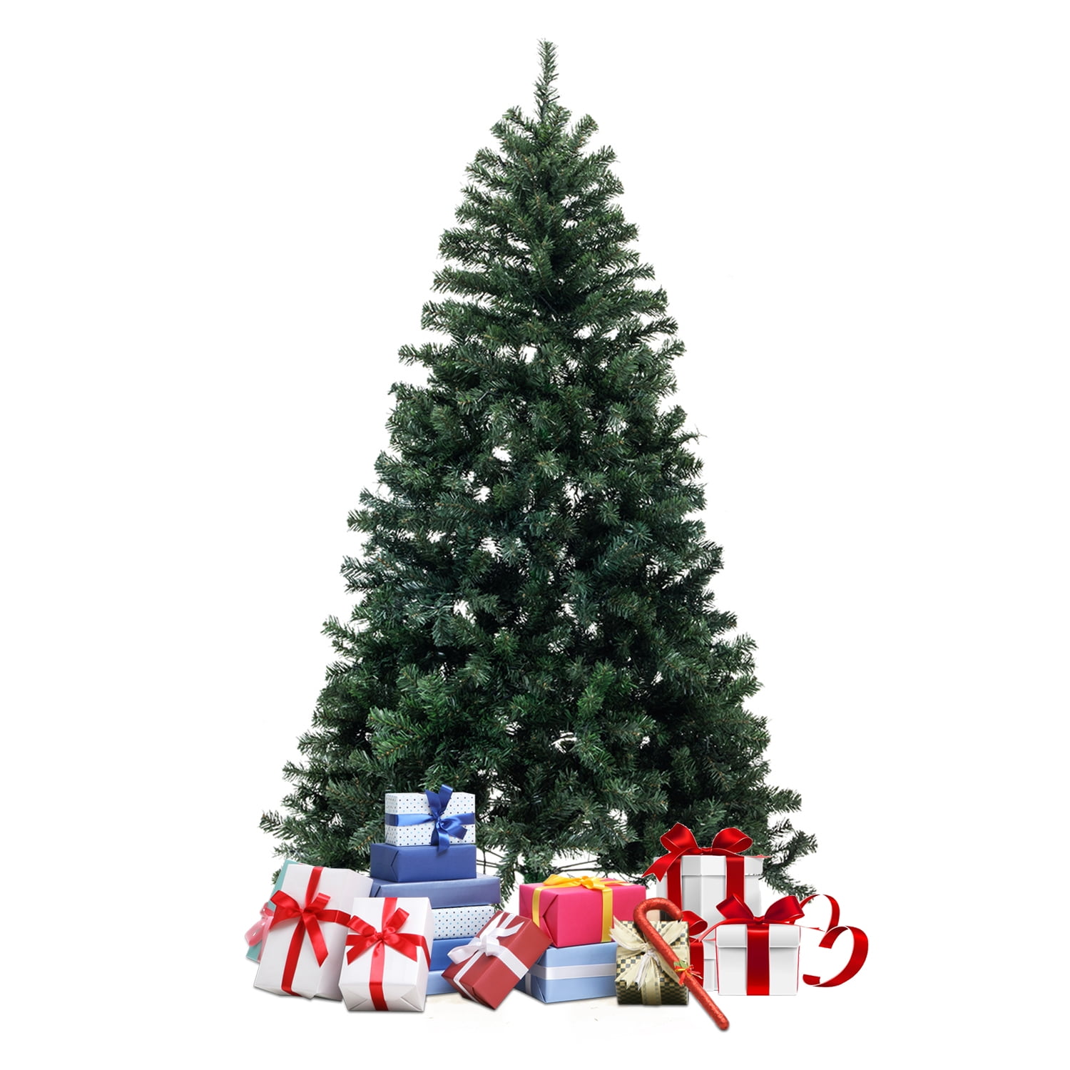 7Ft Artificial Green Christmas Tree Tall Decoration Holiday Festival