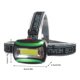 thumbnail image 3 of Soidarity Linterna frontal LED ajustable de alto brillo, diadema para la cabeza, luz de seguridad nocturna para ciclismo, lámpara intermitente, Ropa Deportiva, Zapatos Verde, 3 of 6