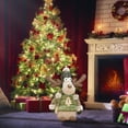 thumbnail image 7 of syligr Christmas Reindeer Plush Doll for Home Decorations, Giant Stuffed Animal Elk Plushies Toy for Kids Xmas Party Gifts, Winter Indoor Ornaments for Christmas Tree Table Fireplace, 22Inch, 7 of 7