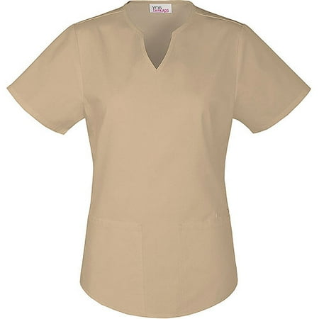 Vital Threads Women's Core Essentials Split V-Neck Scrub Top