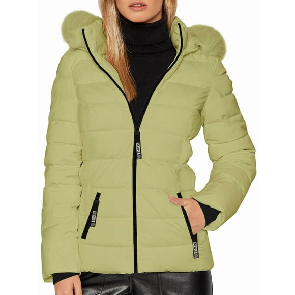 Chamarra Para Mujer Shendy Vendy Con Gorro Removible Peluche Suave