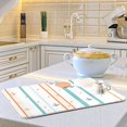 thumbnail image 6 of Yayeee Dish Drying Mat for Kitchen Counter 18"x24" Microfiber Absorbent Pad, Cute Nautical Pattern, 6 of 7