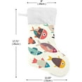 thumbnail image 2 of Coolnut Art Abstract Fish Christmas Stockings 2PCS,Big Xmas Stockings Gift Decorations and Party Supplies,Used for Fireplace Decoration Socks Christmas Tree Decoration, 2 of 7