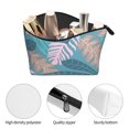 thumbnail image 6 of ZNDUO Travel Makeup Bag for Women Green Plant Leaf Texture Toiletry Bag, Multifunctional Storage Bag Cosmetic Bag Make Up Organizer, 6 of 7