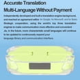 thumbnail image 3 of Real Time Translation Earphones, Touch Control 144 Languages Fast Noise Reduction  Translator Earbuds  for Calling for  Green,Pink, 3 of 7