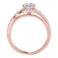 thumbnail image 3 of Aonejewelry 3/4 Ct. Halo Diamond Engagement Bridal Ring Set 14K Solid Rose Gold, 3 of 4