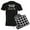 With Checker Pant, variant on - HOW TO PICK UP CHICKS Men's Dark Pajamas - Men's Dark Loose Fit Cotton Pajama Set