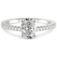 thumbnail image 3 of IGI Certified 2 Carat Oval Shape Lab Grown Diamond Engagement Ring | 14K White Gold | Jia Secret Double Halo Eternity Lab Diamond Ring | FG-VS1-VS2 Quality Friendly Diamonds, 3 of 5