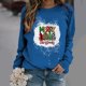 thumbnail image 2 of Sudadera para mujer Sudaderas con cuello redondo Primavera Otoño Manga larga Estampado de Navidad Suéter Top Odeerbi ODB-5, 2 of 5
