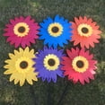 thumbnail image 3 of Girasoles De Girasol, Molinetes De Césped, Molinillo De Molinillo De De Jardín Para Decoración De Jardines Y Jardines De Pa Púrpura Baoblaze Juguete del molino de viento con girasol, 3 of 8