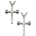 thumbnail image 3 of Men's Dumbbell Cross Necklace- John 19:30 by Shields of Strength, 3 of 4