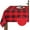 Red and Black, variant on Christmas Buffalo Plaid Tablecloth, Gingham Checkered Table Cloth, Xmas Tablecloths for Dining Kitchen Winter Holiday, Waterproof Table Cover for Party Decor, Red Black, Rectangle 60 x 84 Inch