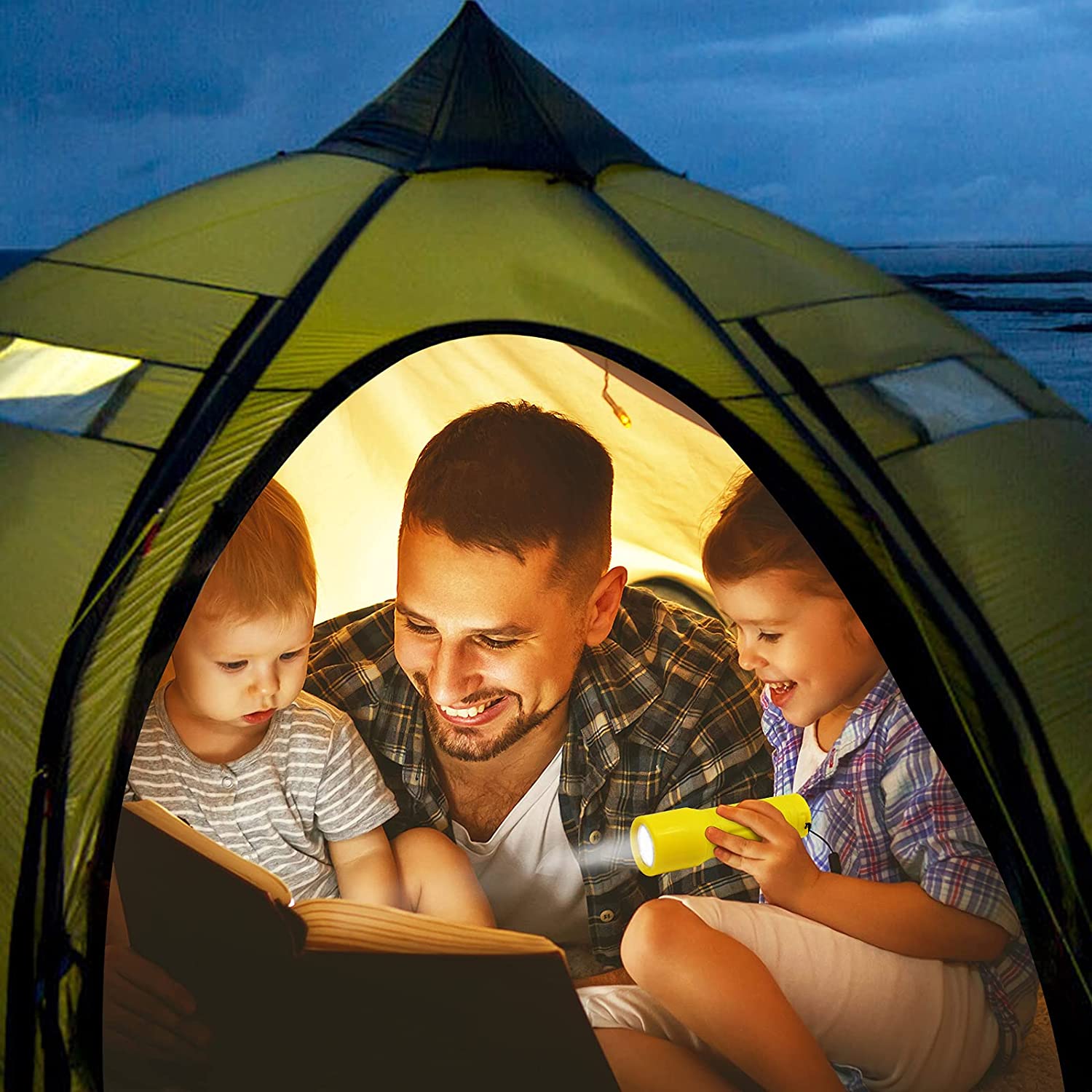 Lot De 2 Mini Lampes Torches LED 9 LEDs - Petite Lampe De Poche étanche Pour Camping, Clé, Sac