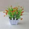 thumbnail image 6 of Barhoo Artificial Plant Flowers in Plastic Potted Design for Fence, Outside Home, Porch, Patio and Desk Decor – Realistic and Weather-Resistant Faux Plants for Low Maintenance Outdoor and Indoor, 6 of 7