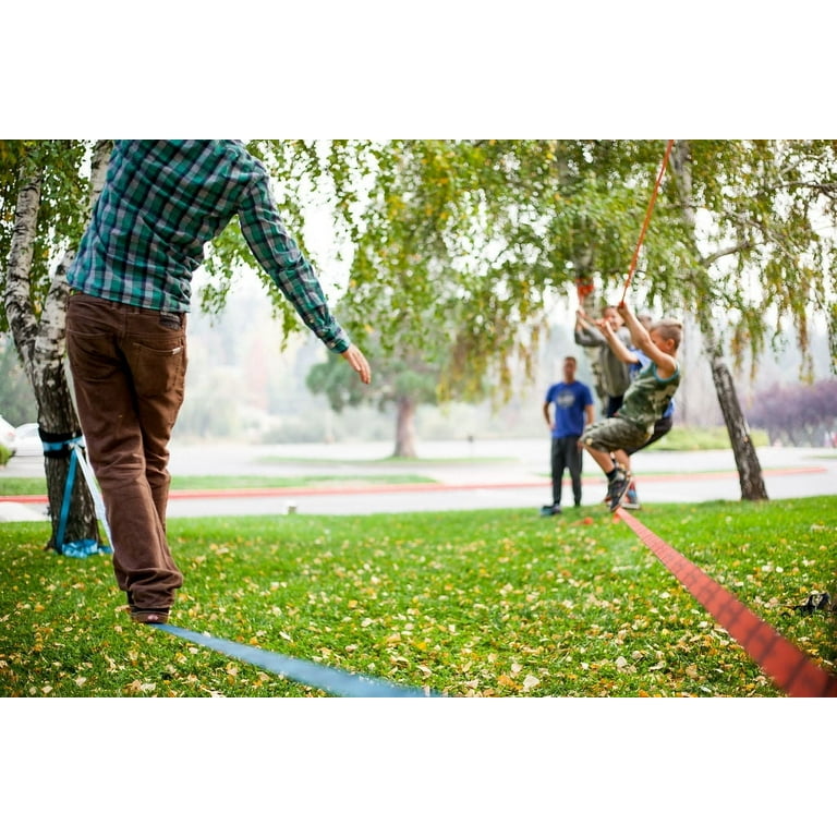 ZenMonkey Classic 60ft Slackline Kit with Tree Protectors