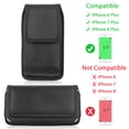 thumbnail image 5 of 2Pack LUXMO Belt Clip Holster Carrying Case for iPhone 8 Plus 7 Plus 6s Plus 6 Plus, Premium Horizontal&Vertical Rugged Nylon Belt Pouch Case Phone Holder with Belt Clip Loops(Only Fit Thin Case On), 5 of 9