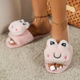 thumbnail image 2 of Aayomet Women's Slippers Fluffy Winter House Print Shoes Indoor and Outdoor,Pink 37, 2 of 5