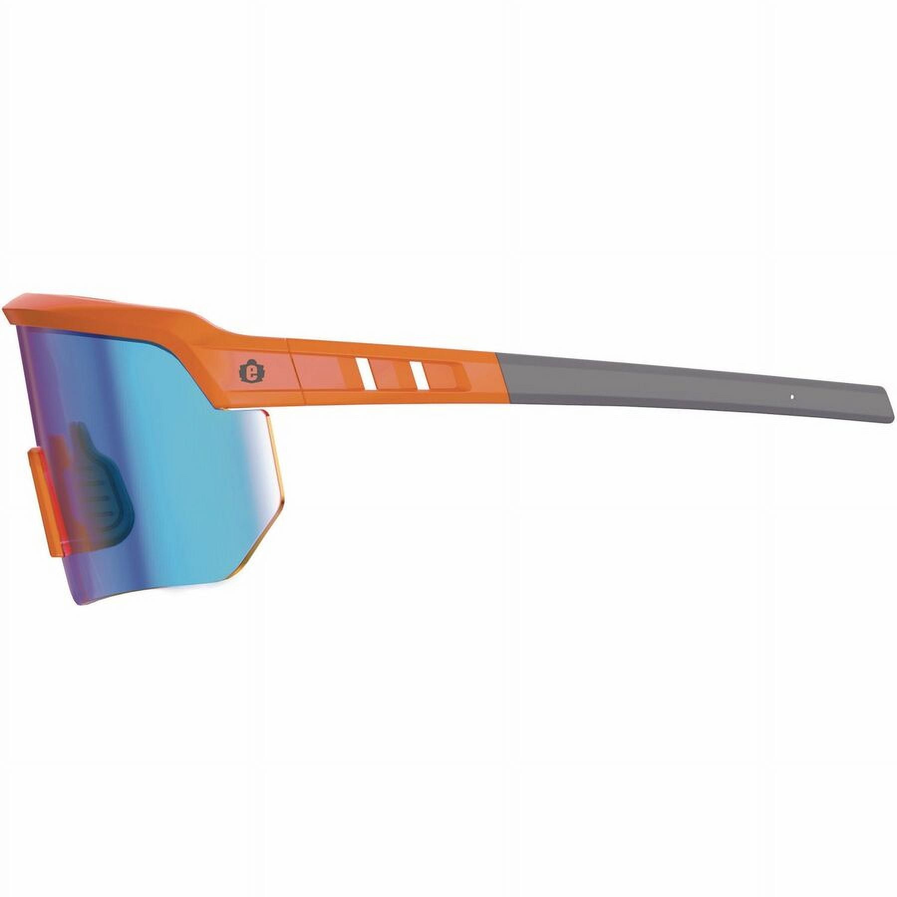 SPR EGO55021 Skullerz Half Frame Safety Glasses, Blue & Orange