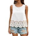 thumbnail image 3 of LILIYA Plus Size Tank Tops for Women Trendy Solid Summer Tank Tops Spaghetti Strap Tunic Crew Neck Sleeveless Camisoles for Women Basic Cami Layering Shirts, 3 of 6