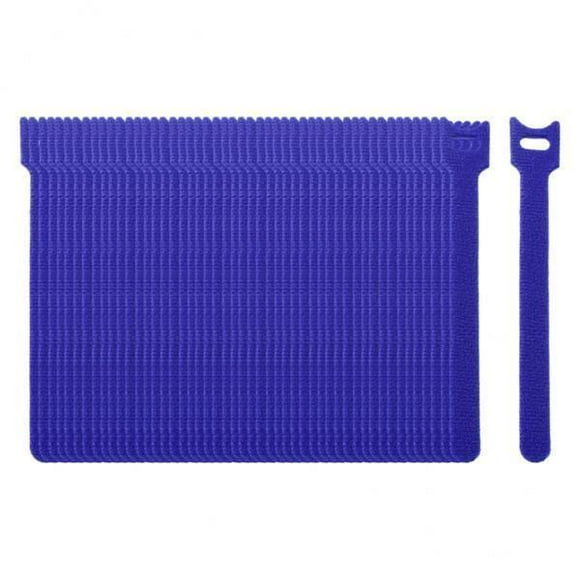 Bunblic 4x50pcs Cable Cord Tie Straps Reusable Cable Ties Cord Straps Blue 12x200mm