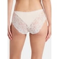 thumbnail image 4 of Joyspun Women's Microfiber and Lace Hipster Panties, 3-Pack, Sizes XS-3XL, 4 of 8