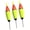 Green light, variant on 3 Pack Night Fishing Bobbers EVA Fishing Float with Line Connector for Shore Sea and Freshwater Tackle Trip