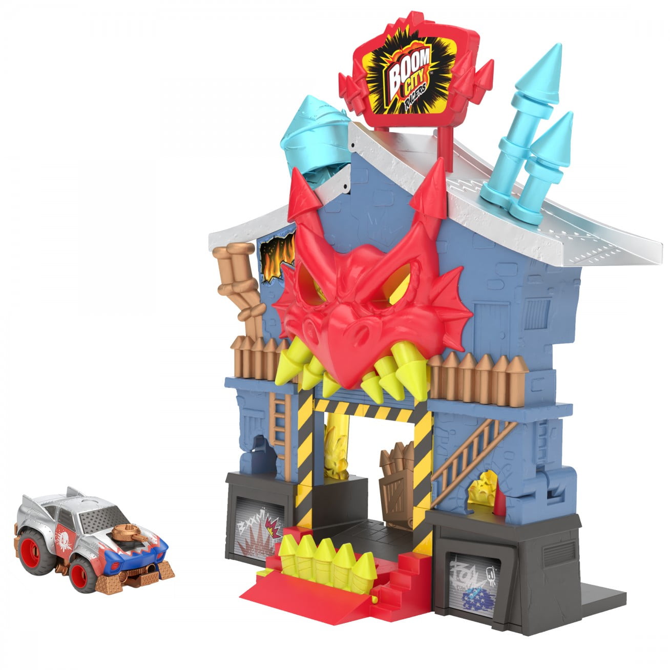 Boom City Racers - Fireworks Factory - 3 in 1 Transforming Playset