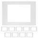 thumbnail image 4 of ColoMX 10 piezas de esteras de cartón blanco para marcos de fotos con aberturas adecuadas para impresiones artísticas fotográficas A4 e imágenes para marcos de fotos artesanales, 4 of 7