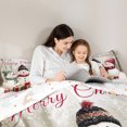 thumbnail image 5 of Homewish Children Snowman Snowflake 3-Piece Full Size Comforter Sets for Preppy Children Teens,Happy Xmas Christmas Bedding Comforter Set,Merry Christmas Lightweight Bedding Sets, 5 of 8