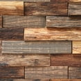 thumbnail image 6 of CONSDAN Wood Wall Decor | USA Grown Hardwood, Rustic Wooden Wall Art, Home Decorations for Living Room and Bedroom Aesthetic, Framed and Ready to Hang, Brick, 18" x 18", 6 of 6