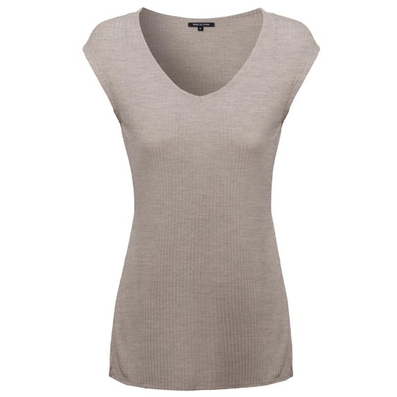 FashionOutfit Women's Ribbed Basic Sleeveless Tank Top