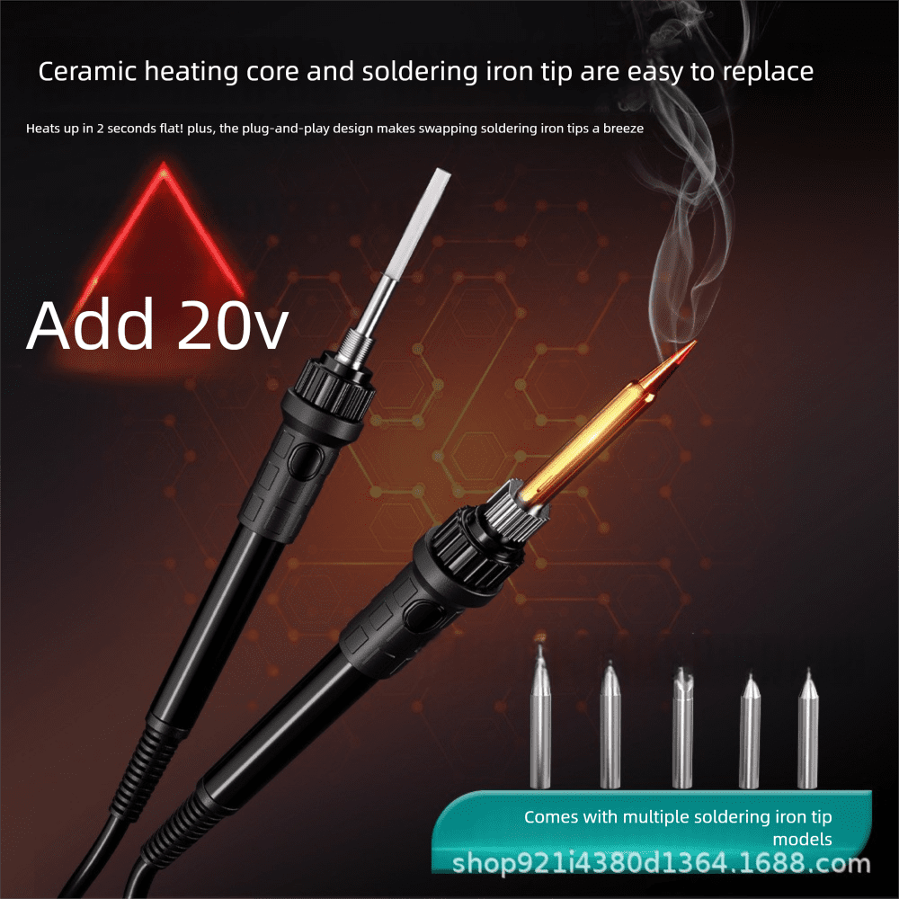 Cordless Soldering Iron for Mil*wau*kee 18V Battery,90W Portable Electric Soldering Station Adjustable Solder Iron Kit Tool for DIY,Appliance Repair,Wire Welding(NO Battery)
