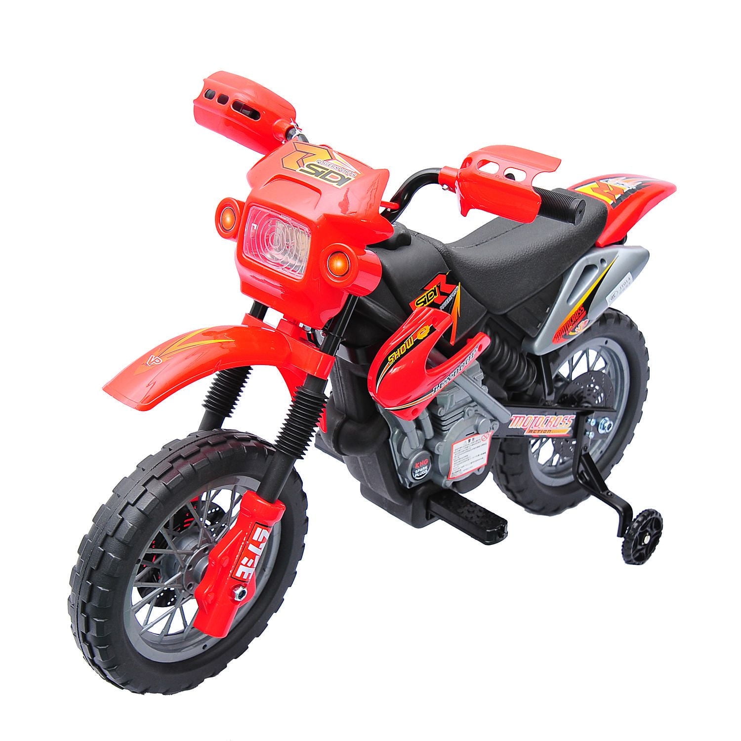 Aosom 6V Electric Kids Ride-On Motorcycle Training Wheels