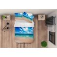 thumbnail image 2 of 3D Cielo Nube Playa Paisaje Funda nórdica Set Ropa de Cama Set Funda Nórdica, 2 of 3