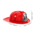thumbnail image 4 of ColoMX Sombrero de bombero para niños, casco de bombero para Cosplay, accesorio de disfraz de bombero, sombrero de plástico, 2 uds., 4 of 8