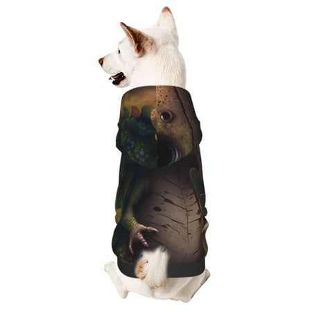 Haiem Cute Leaf Animal for Winter Dog Hoodie Sweatshirts with Pockets Warm Dog Clothes for Small Dogs Chihuahua-XX-Large