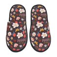 thumbnail image 2 of KLL To The Best Mom Slippers for Women Men House Slip on Indoor Outdoor Bedroom Furry Fleece Lined Ladies Comfy Anti-Skid Rubber Hard Sole-Medium, 2 of 8