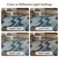 thumbnail image 7 of ODIKA 8'x10' Washable Area Rug Beige That Ocean Inspired Marbled Couch Grey Large Abstract Navy for King Size Bedroom Under Bed, Master Suite, Non-Shedding, Easy Care, 7 of 7